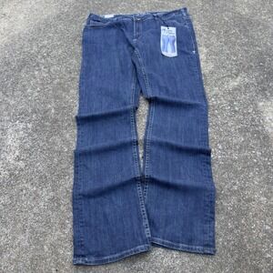 Just Tuff Jeans Y2K Bootcut Dark Wash Denim Men 40x37 Cotton Stretch 40XLong f12